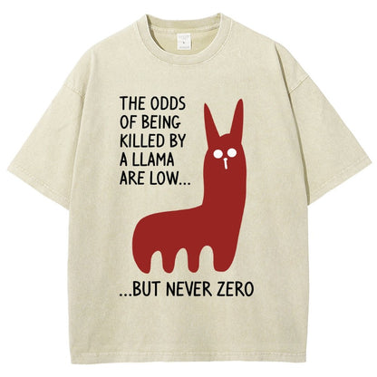 Killer Llama Vintage Distressed T-shirt