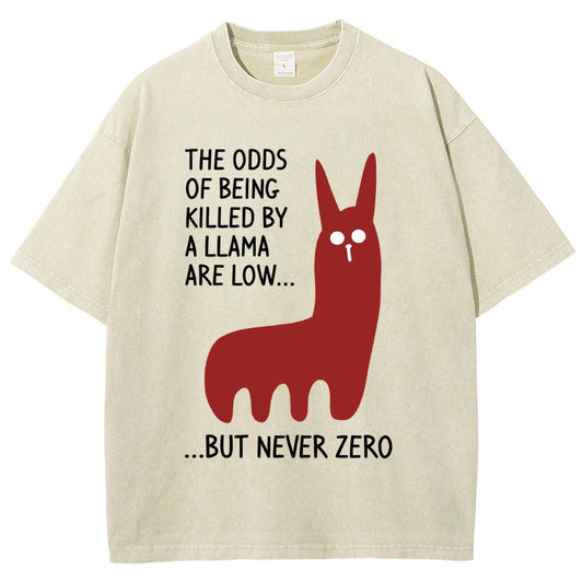 Killer Llama Vintage Distressed T-shirt