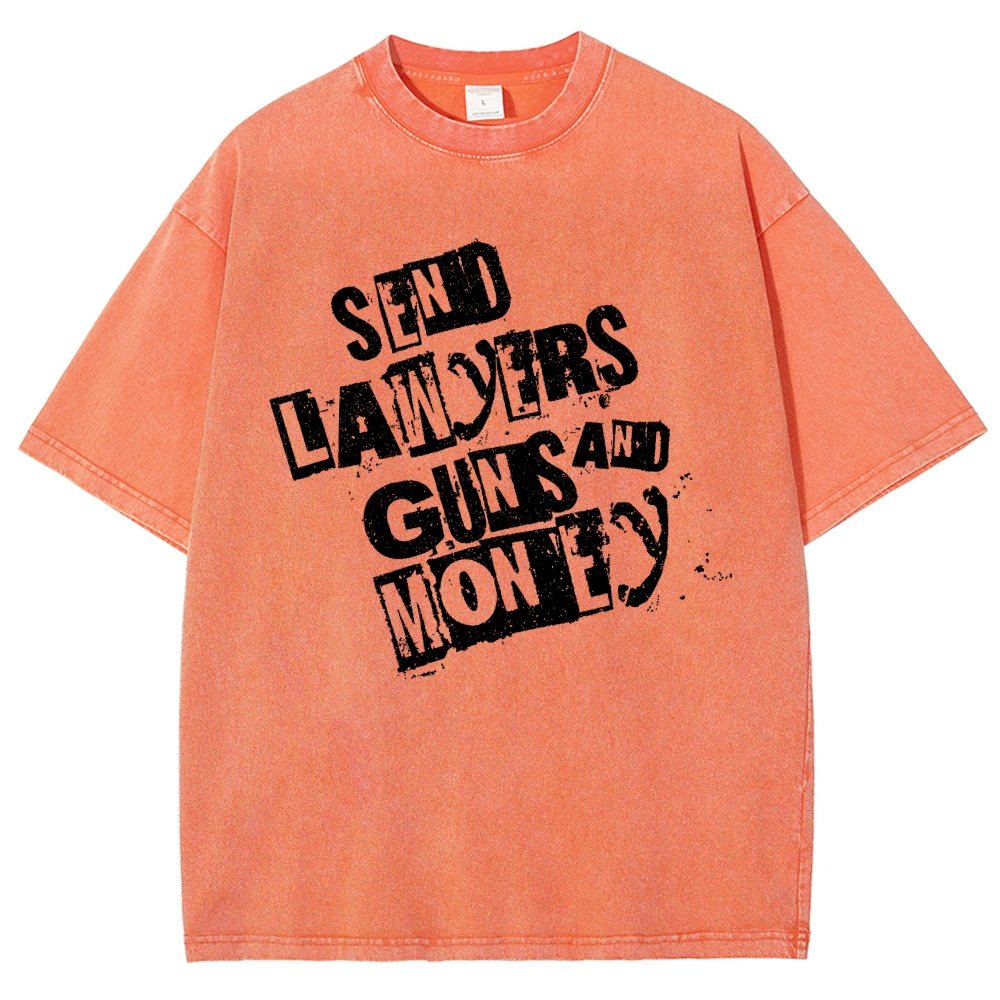 Send Lawyers Guns And Money Vintage Distressed T-shirt
