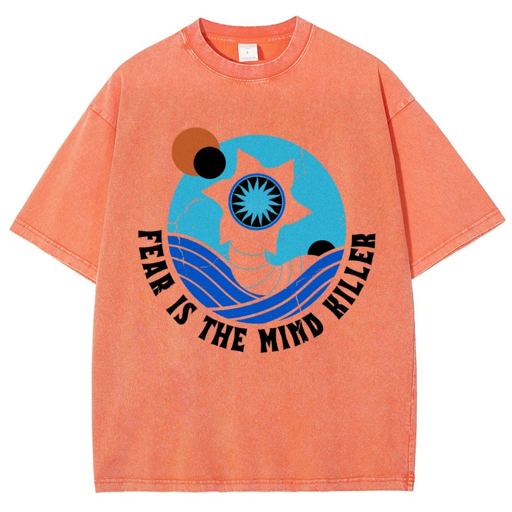Fear Is The Mind Killer - Vintage Distressed Retro Scifi Vintage Distressed T-shirt