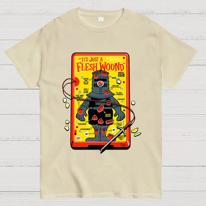 Flesh Wound Skill Game Nerdy T-Shirt