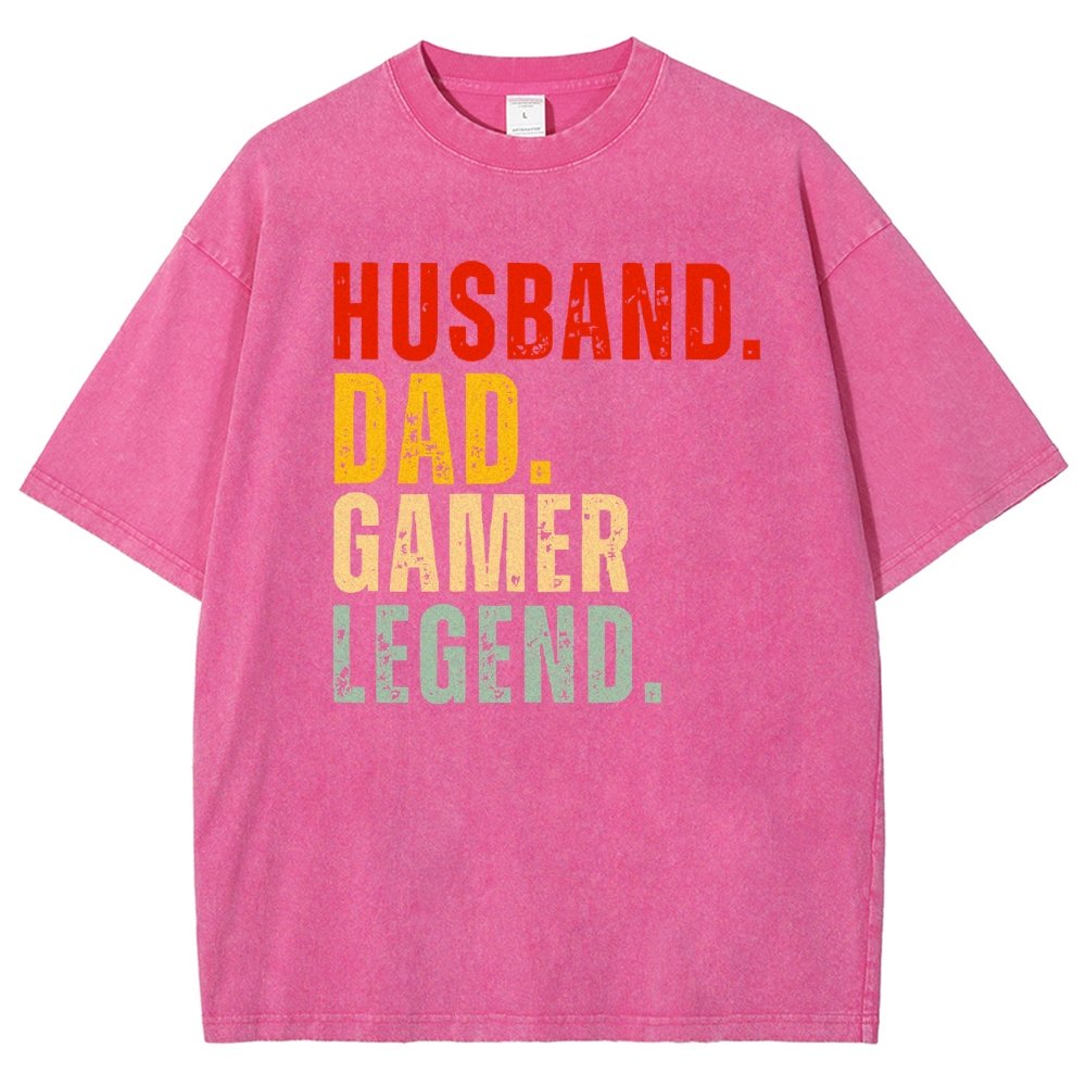 Gamer Dad Vintage Distressed T-shirt