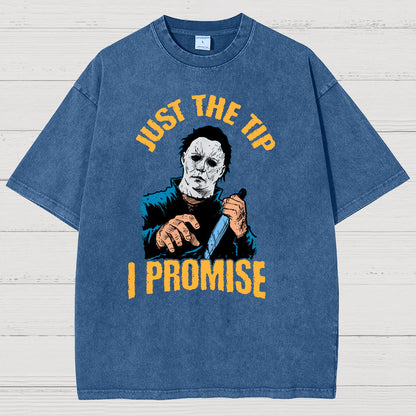 Just the Tip I Promise Halloween Vintage Distressed T-shirt