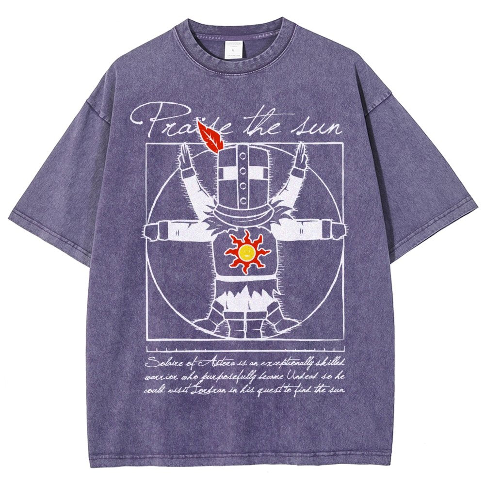Vitruvian Praise Vintage Distressed T-shirt