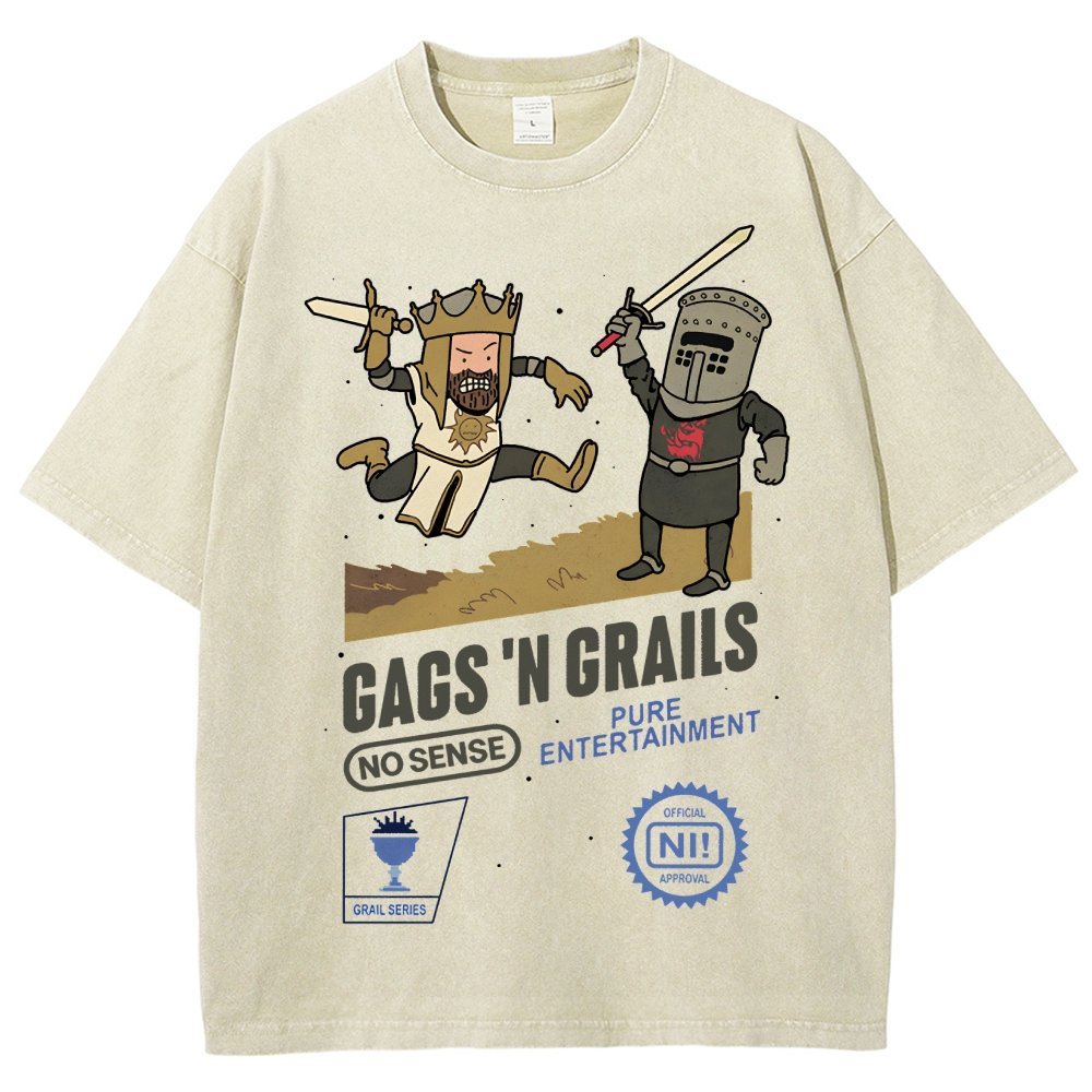Gags 'n Grails Vintage Distressed T-shirt
