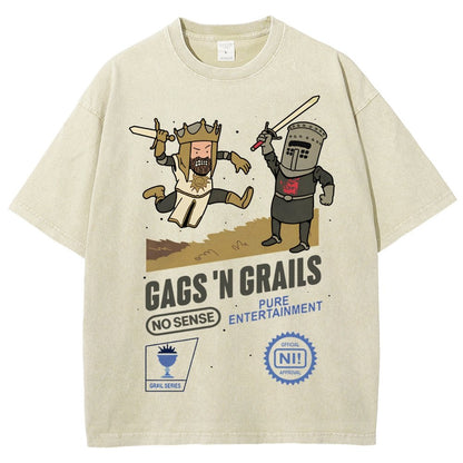 Gags 'n Grails Vintage Distressed T-shirt