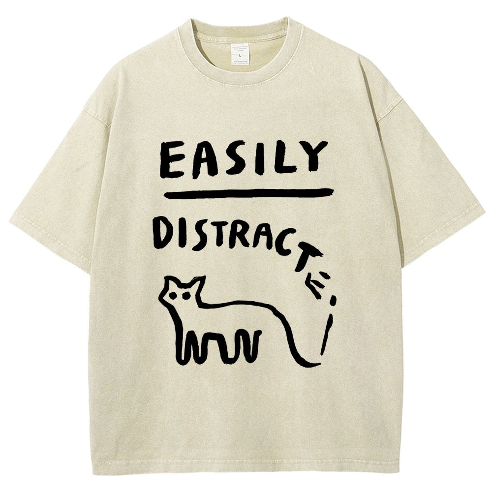 Easily Distrac Vintage Distressed T-shirt