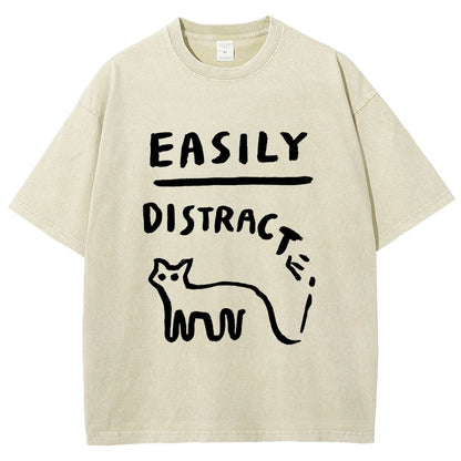 Easily Distrac Vintage Distressed T-shirt