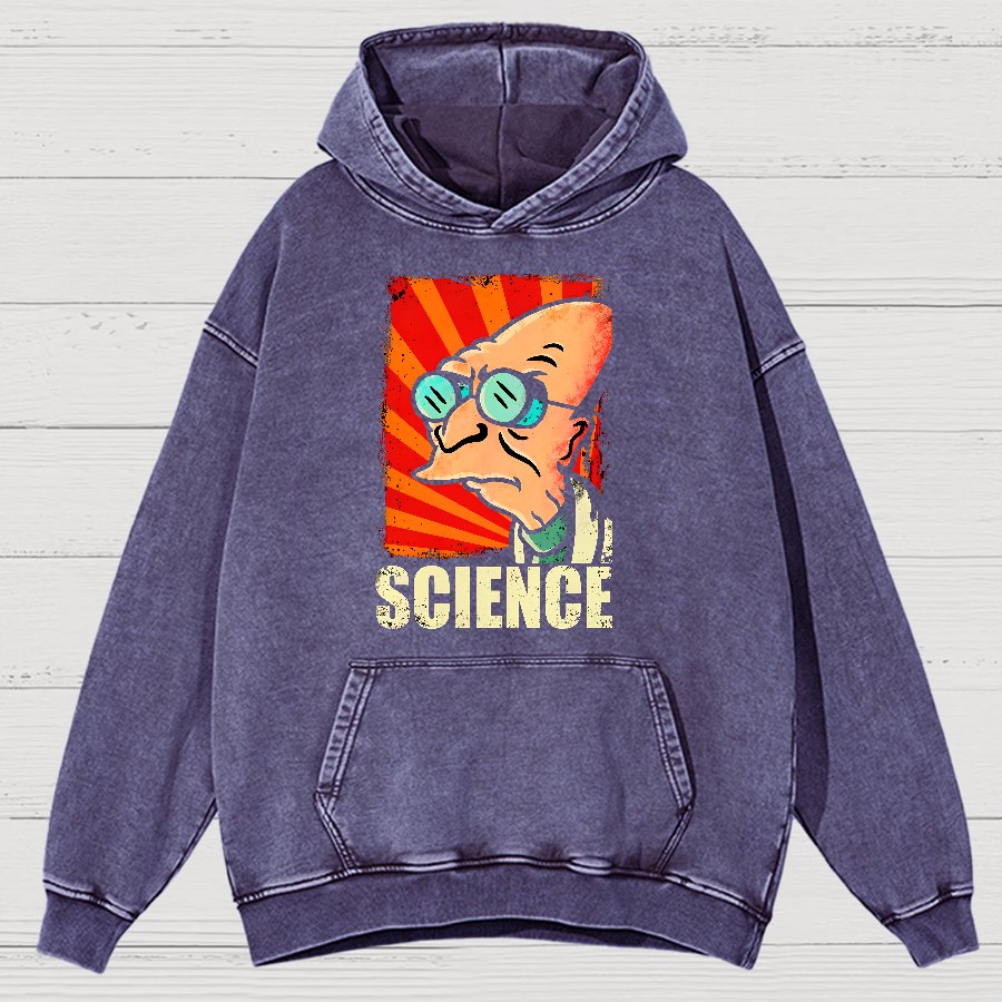 Science Vintage Distressed Hoodie