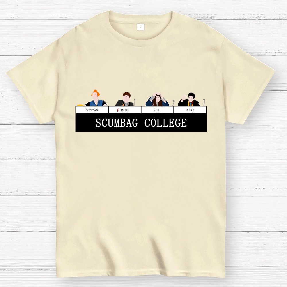 Scumbag College Buddy1 Buddy2 Buddy3 Buddy4 Unisex Geek T-Shirt