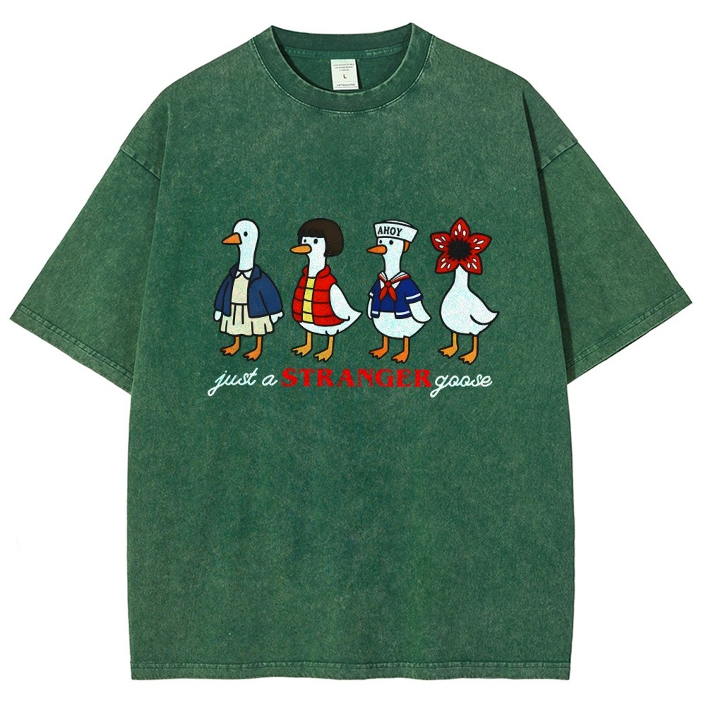 Just a stranger goose Vintage Distressed T-shirt