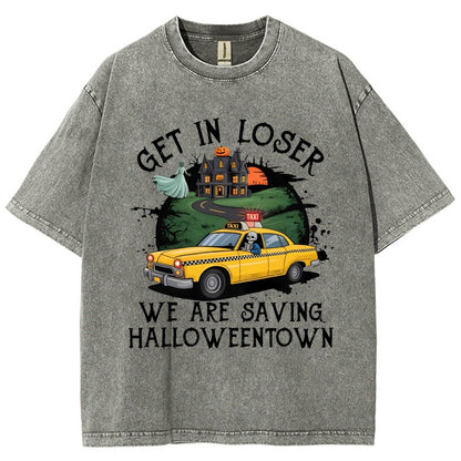 Get in Loser Halloween Vintage Distressed T-shirt