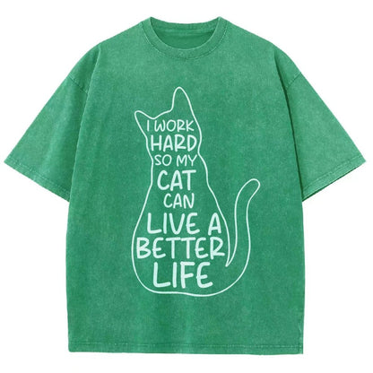 Work hard Vintage Distressed T-shirt