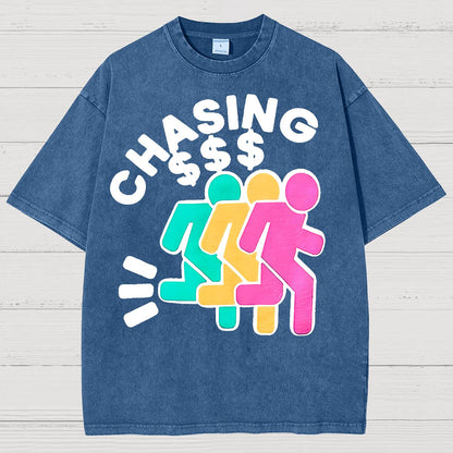 Chasing Money Sarcasm Vintage Distressed T-shirt