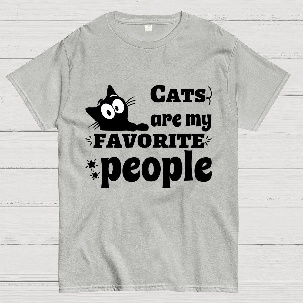 Cats Are My Favorite People Unisex Geek T-Shirt