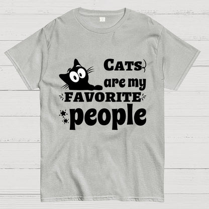 Cats Are My Favorite People Unisex Geek T-Shirt