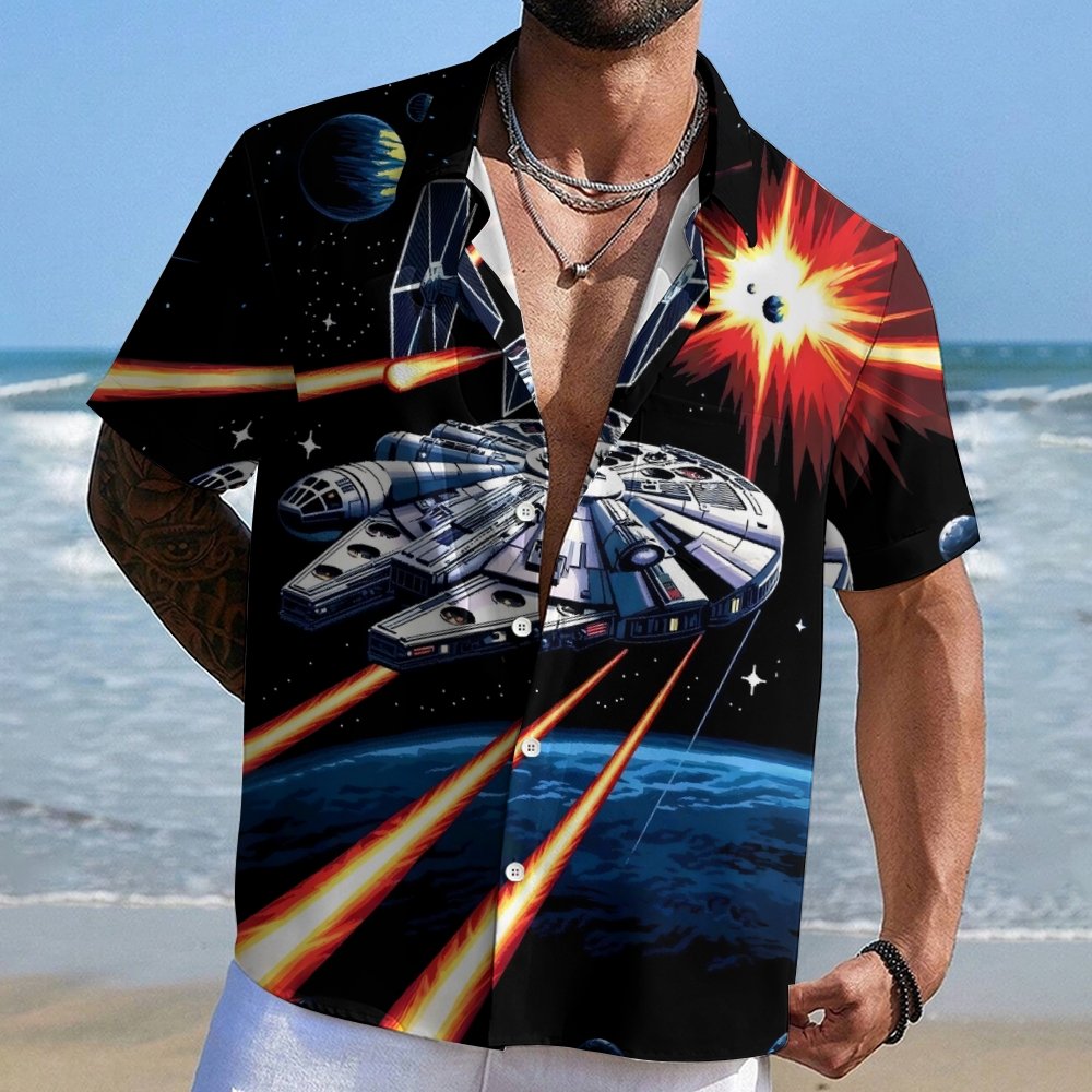 Cosmic Battle Geek Hawaiian Shirt