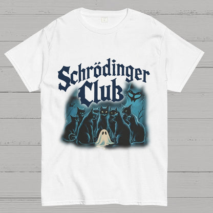 Schrödinger Cat Club Halloween Geeky T-Shirt