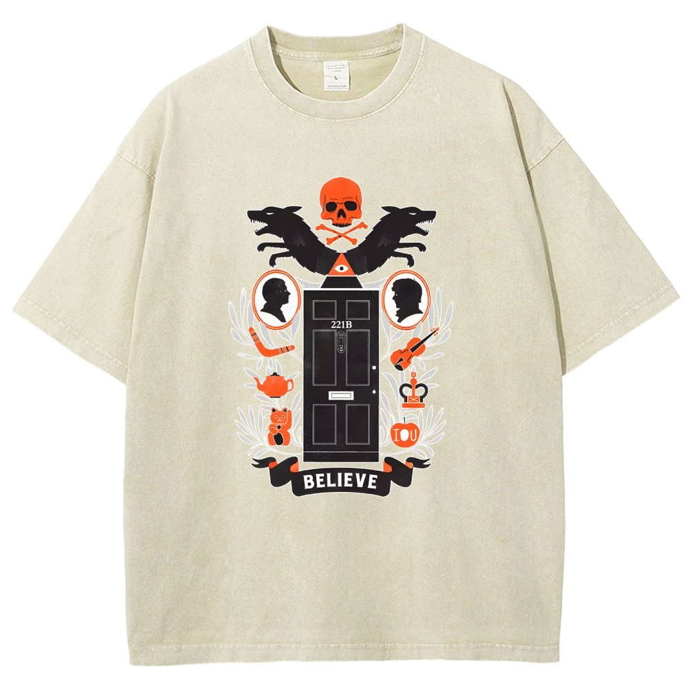 221b Elm St Vintage Distressed T-shirt