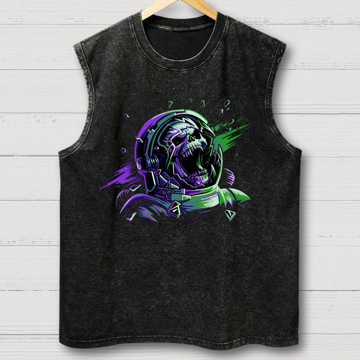 Space Scream Vintage Distressed Washed Tank