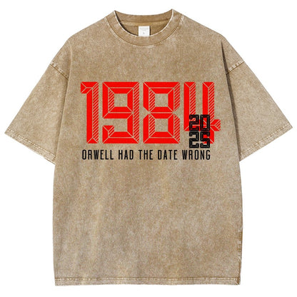 Orwell Got It Wrong Vintage Distressed T-shirt