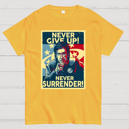 Never Give Up Geek T-Shirt