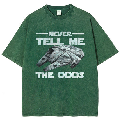 Never tell me the odds Vintage Distressed T-shirt