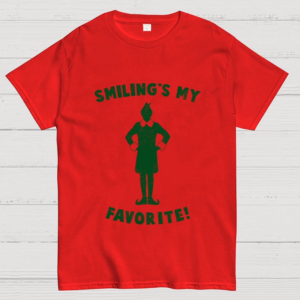 Smiling's My Favorite Geek T-Shirt