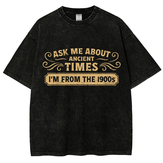 Ask Me About Ancient Times Vintage Distressed T-shirt