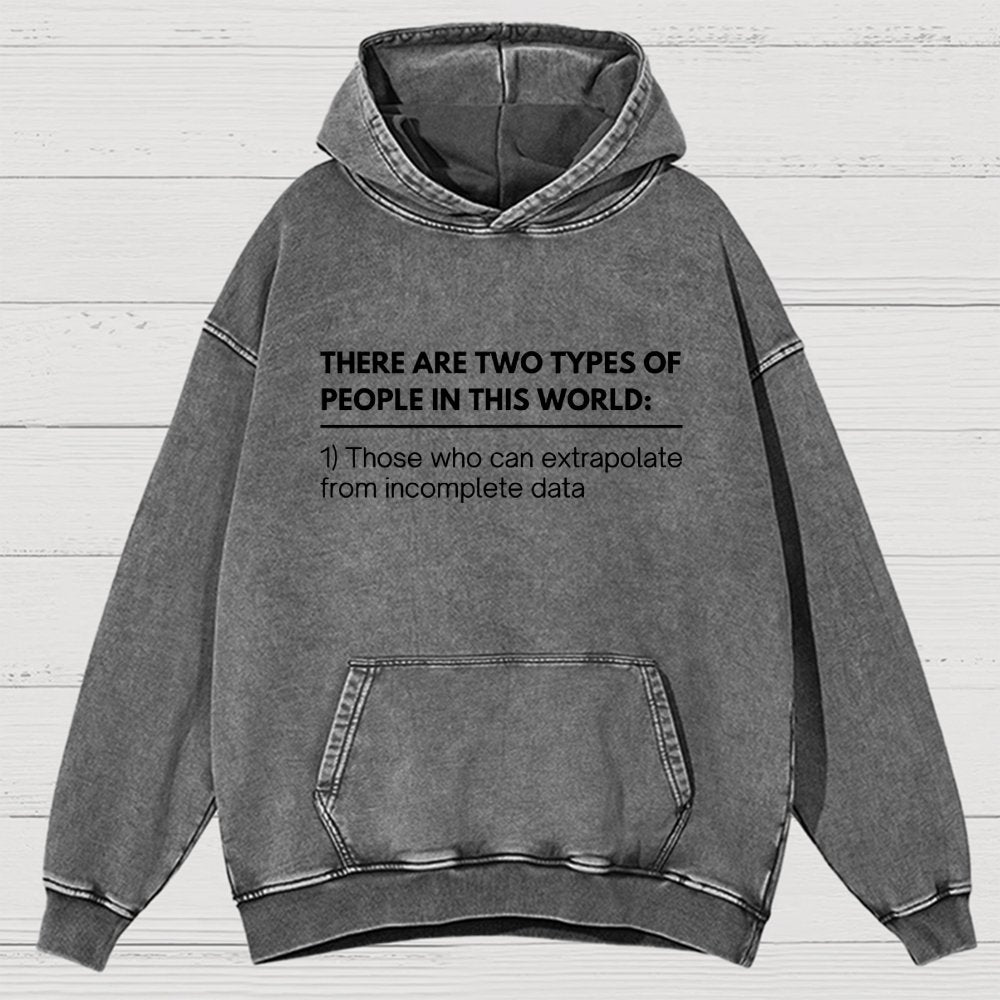Incomplete Data  Extrapolate Vintage Distressed Hoodie
