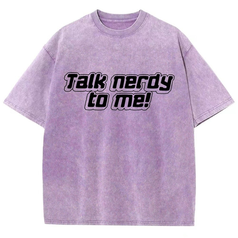 Talk Nerdy To Me Vintage Distressed T-shirt