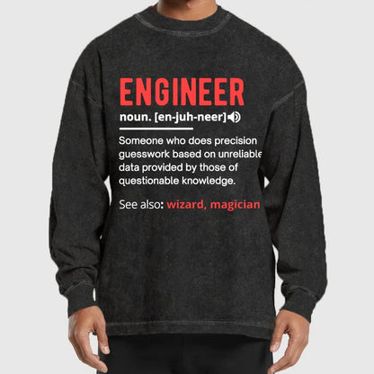Engineer Definition Washed Long Sleeve Tee