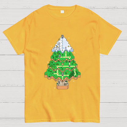 Christmas Tree Map Geek T-Shirt