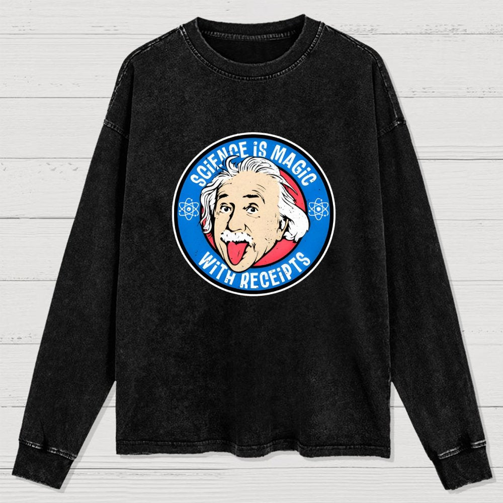 Science Is Magic Washed Long Sleeve Tee