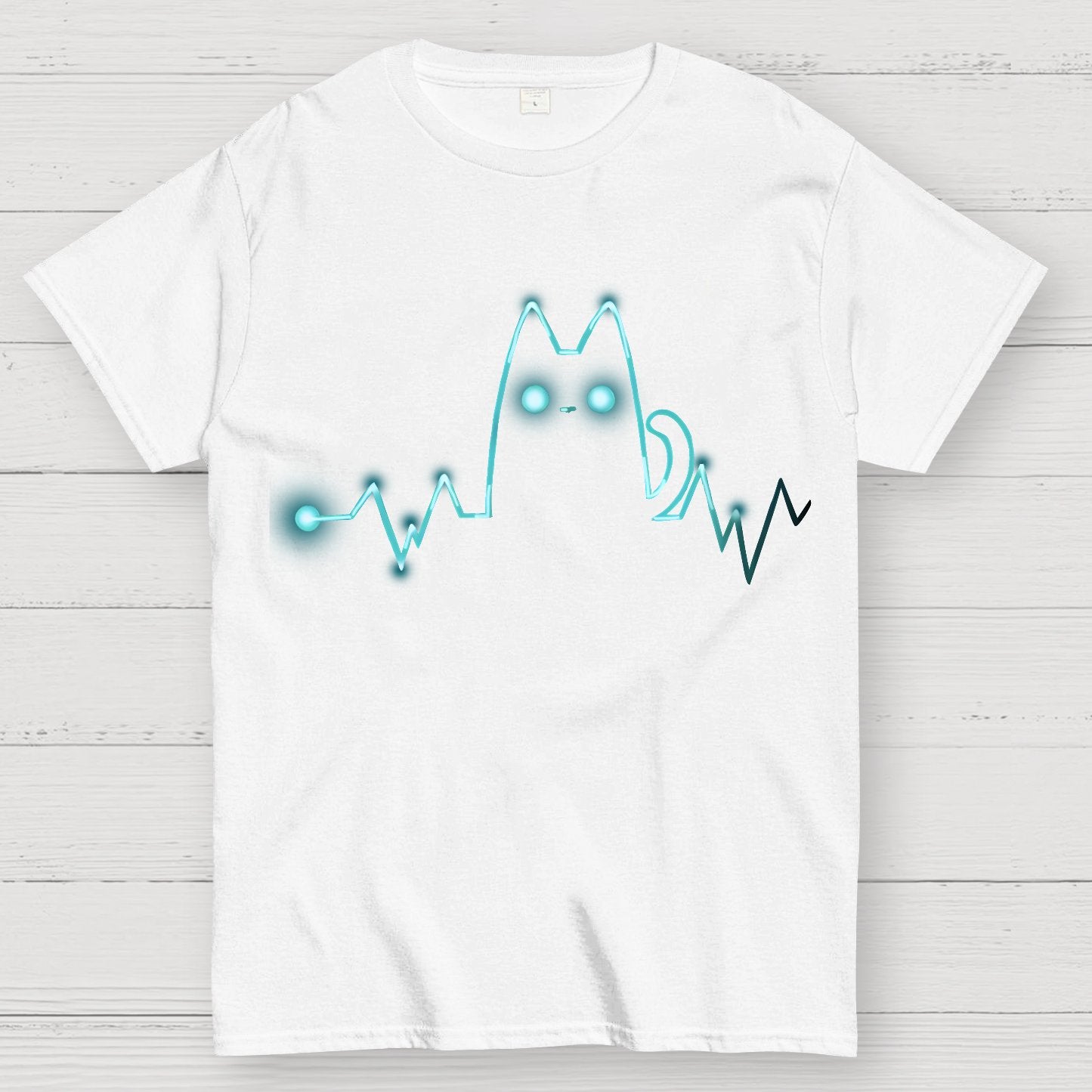 Heart Cat Beat Geek T-Shirt