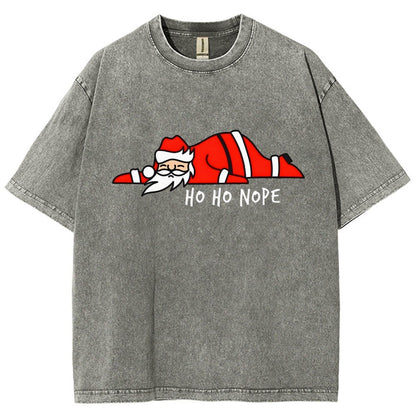 Ho Ho Nope Vintage Distressed T-shirt