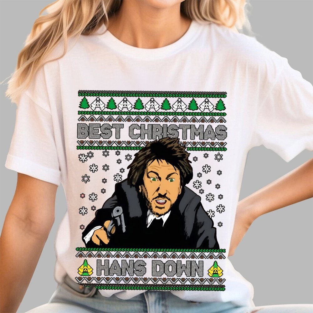 Best Christmas Hans Down Geek T-Shirt