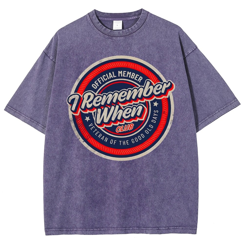 Remember When Vintage Distressed T-shirt
