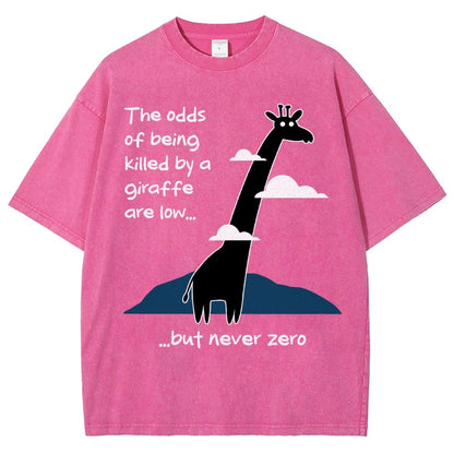 Killer Giraffe Vintage Distressed T-shirt
