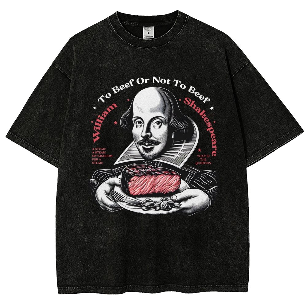 To Beef Or Not To Beef Vintage Distressed T-shirt