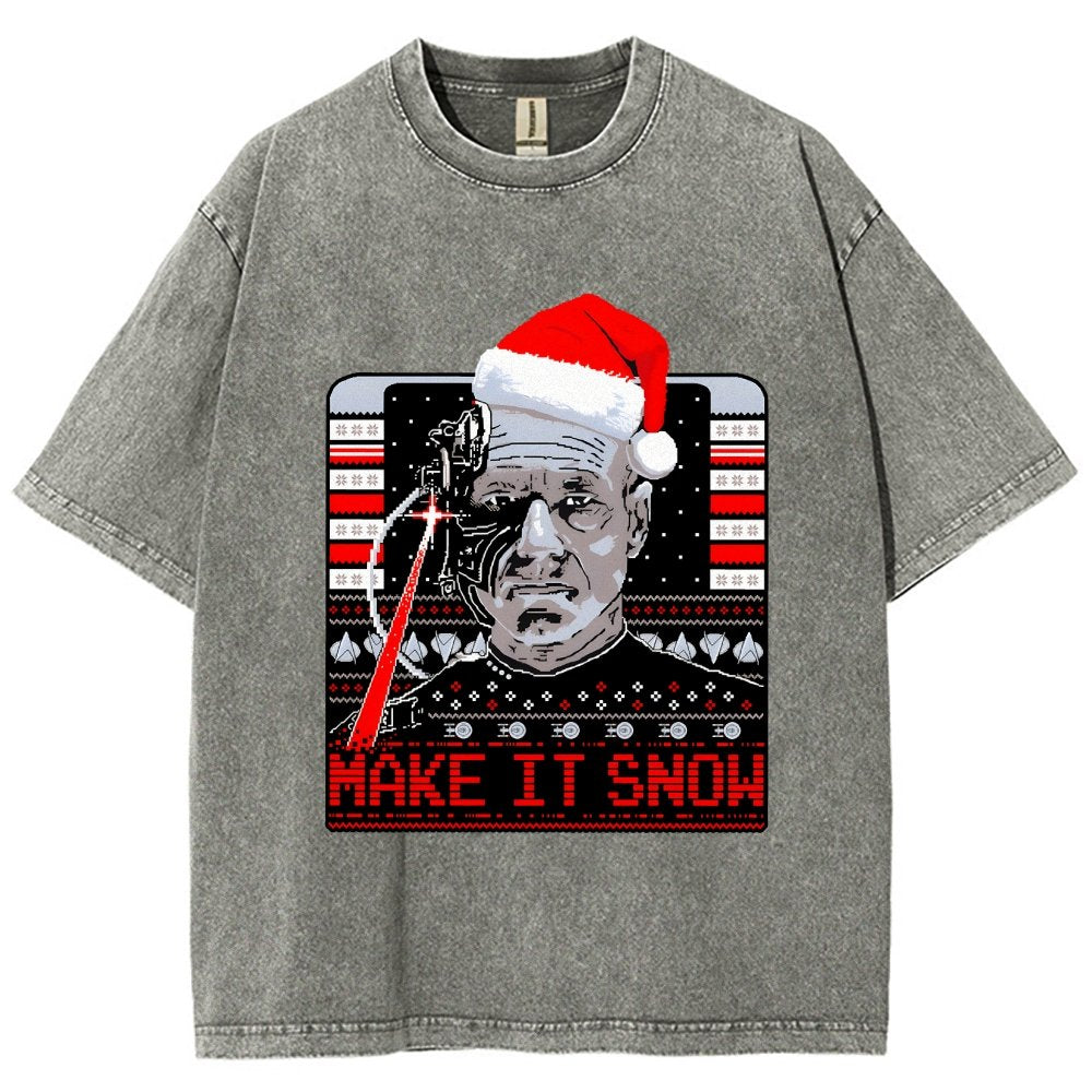 Make It Snow Vintage Distressed T-shirt