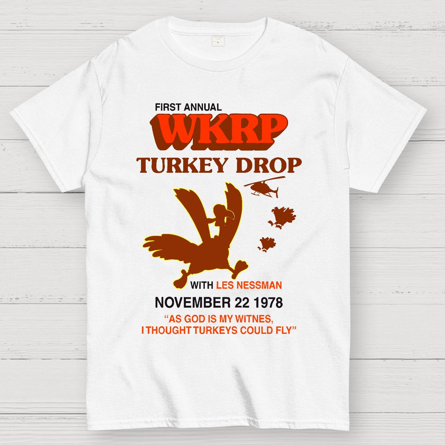 Vintage Retro Turkey Drop Geek T-Shirt