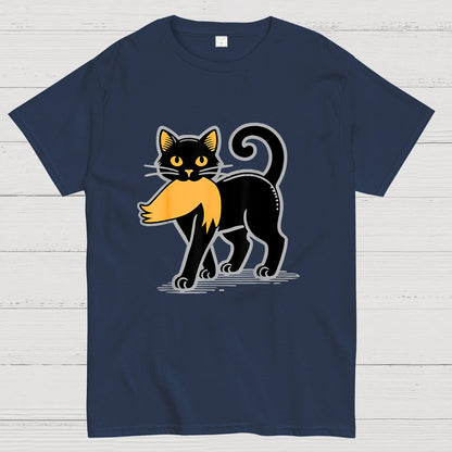 Black Cat Sarcasm Geek T-Shirt