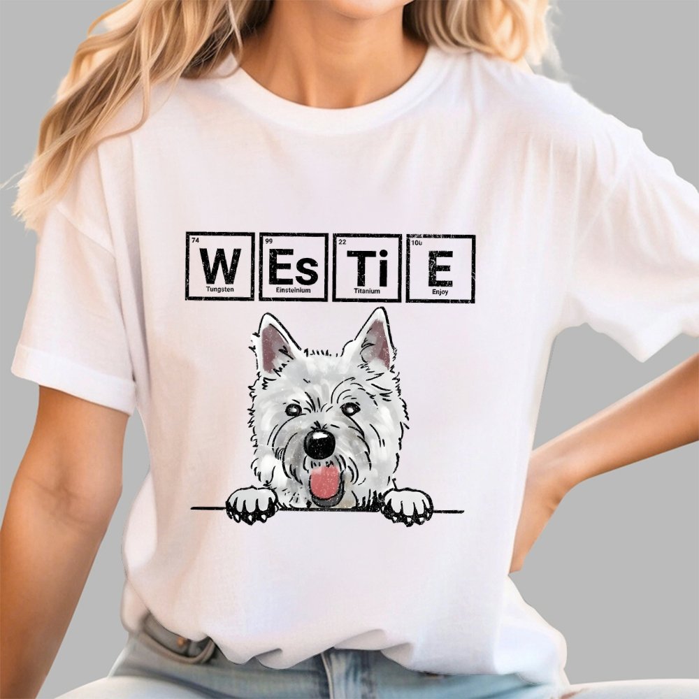 Periodic Table of Dogs  Dog Lover  Funny Science Geek T-Shirt