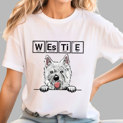 Periodic Table of Dogs  Dog Lover  Funny Science Geek T-Shirt
