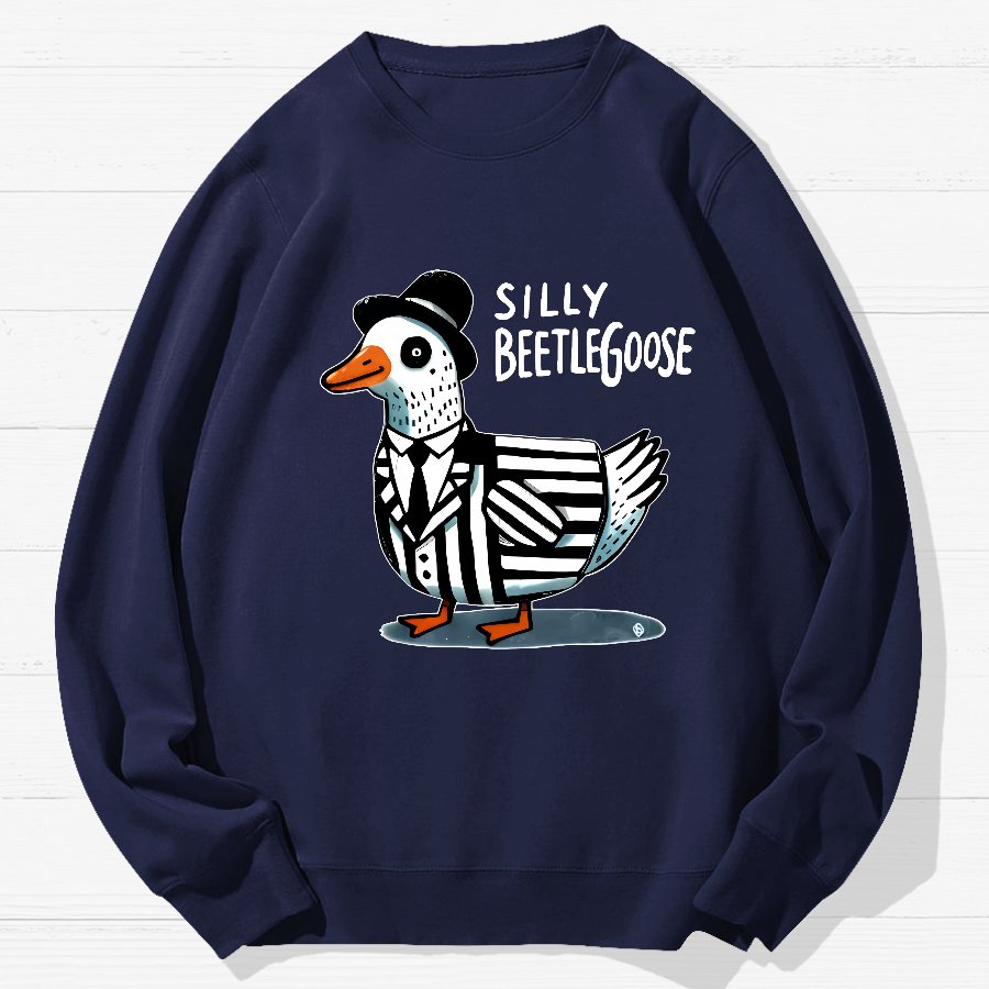 Beetle Goose Cotton Pullover Geek Cotton Sweatshirt