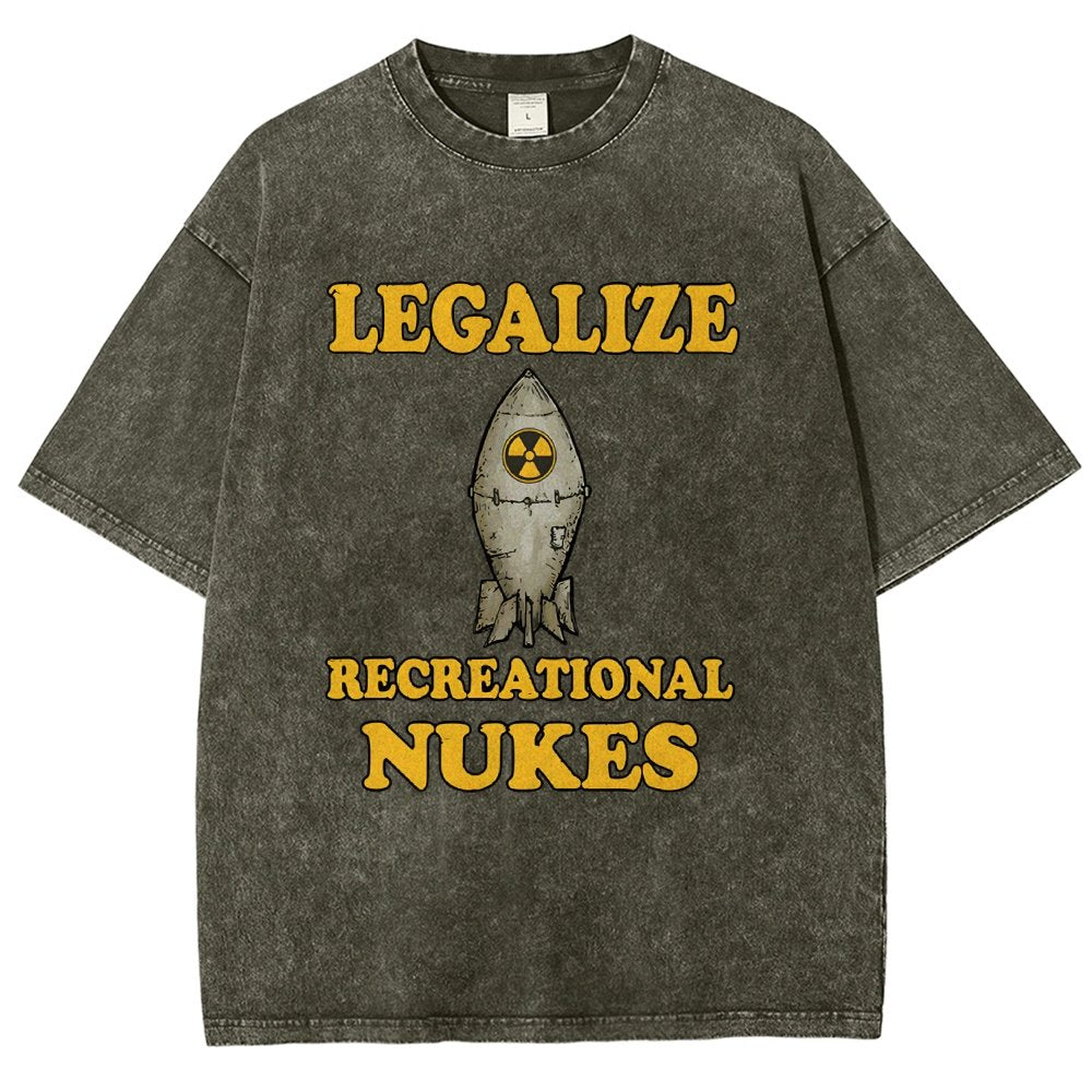 Legalize Recreational Nukes Vintage Distressed T-shirt