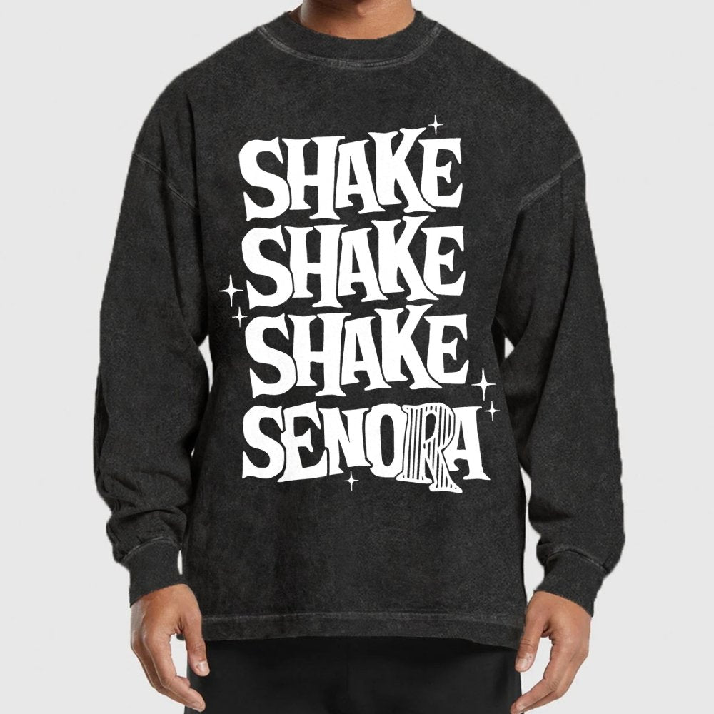 Shake Shake Shake Senora Halloween Washed Long Sleeve Tee