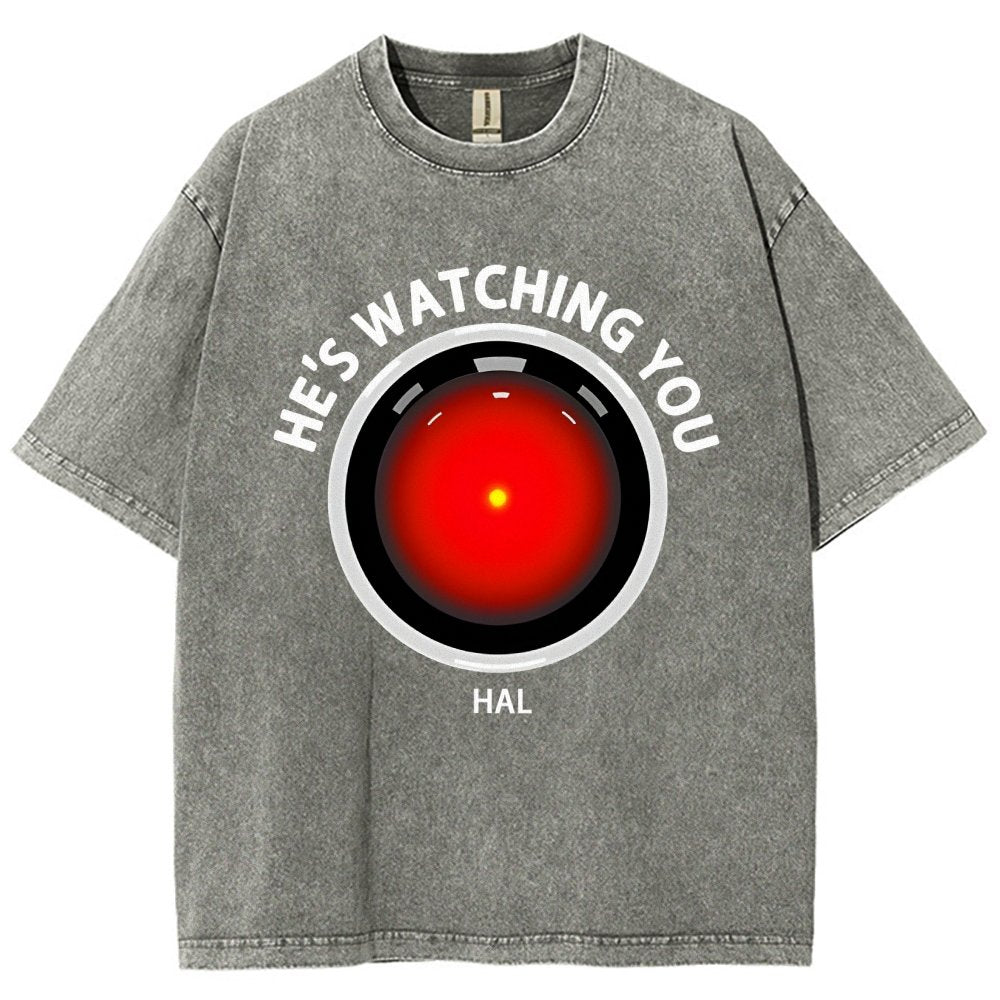 HAL Is Watching YOU Vintage Distressed T-shirt