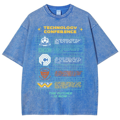 Technology Conference Vintage Distressed T-shirt